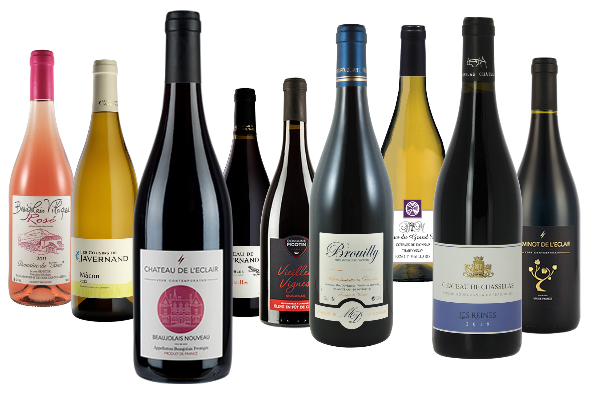 Bouteilles de Beaujolais